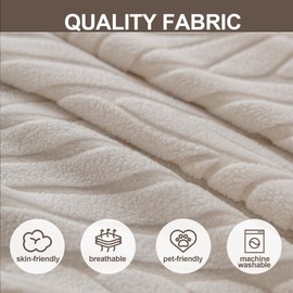 1 Piece Stretch Sofa Cover Washable for 4 Seater Oversized Couch