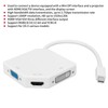 Mini DP to VGA/HDMI/DVI Conveter 3 In 1 1080P Video