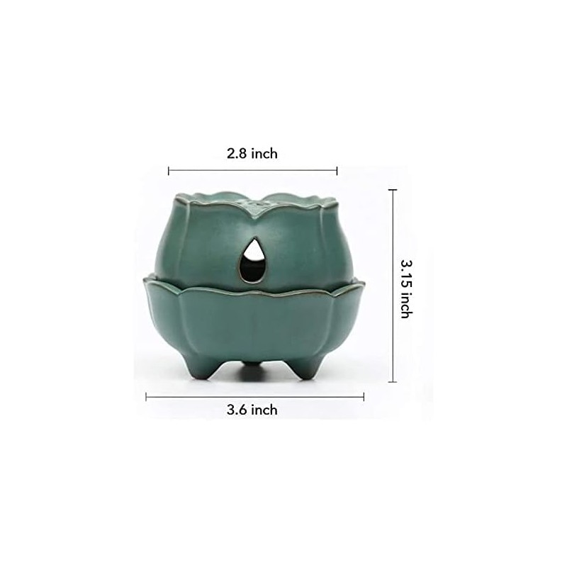 Incense Burner - Handmade Incense Burner Bowl with Lid for