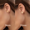 Fureylenx 14K Gold Earrings for Women Gold Studs Earrings for