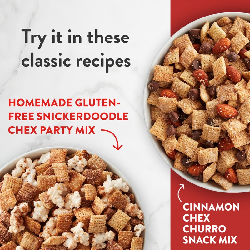 Cinnamon Chex Cereal, Gluten Free Breakfast Cereal, Made with Whole
