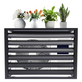 Air Conditioner Fence 39''L x 19''W x 27'' H Privacy Fence Panels for Outside Privacy Fence Screen for Air Conditioning Unit, Pet Fence, Farm Edge, Dark Grey