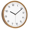 Foxtop Wooden Wall Clock Without Ticking Noises 30 cm Large
