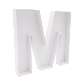 12" Cardboard Letter Fillable Shaped Tray Paper Mache Sweets Birthday Charcuterie (M)