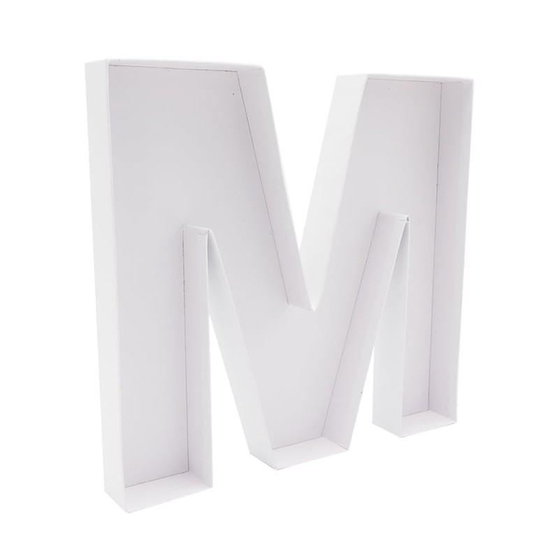 12" Cardboard Letter Fillable Shaped Tray Paper Mache Sweets Birthday