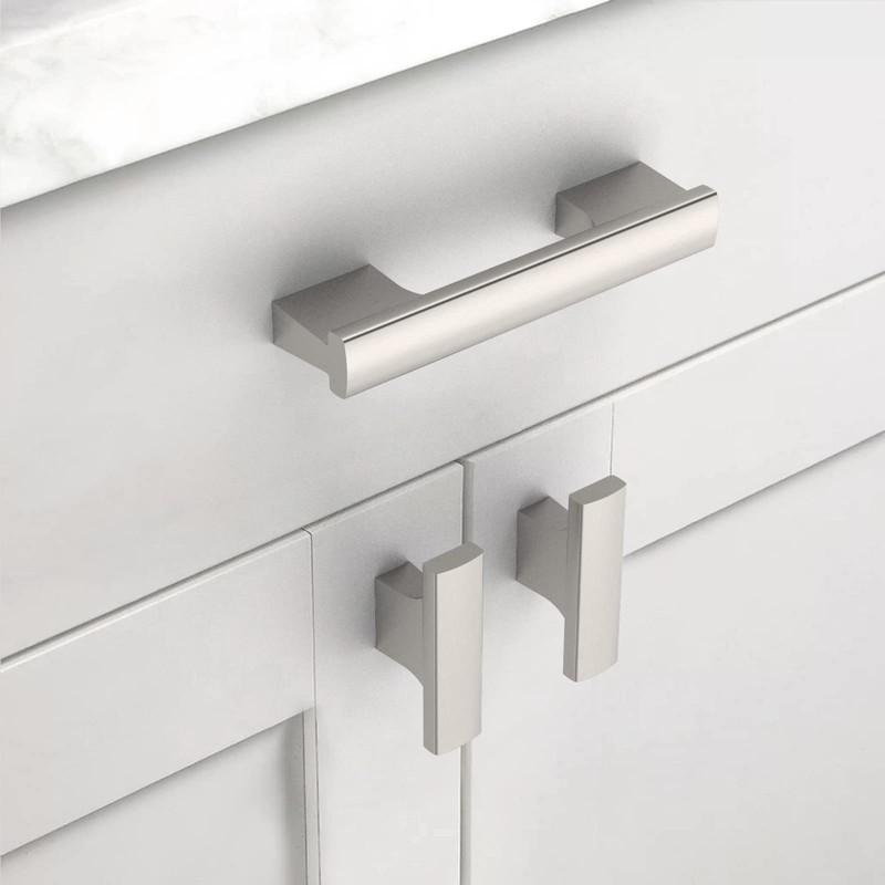 Asidrama 30 Pack Brushed Satin Nickel Kitchen Cabinet Knobs Drawer