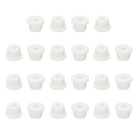 PATIKIL Silicone Rubber Grommet, 22 Pcs 9/16"(15mm) Drill Hole, 3/8"(10mm) Inner Dia. Top Hat Wire Gasket Rubber Hole Plug for Wiring Irrigation System Firewall, White