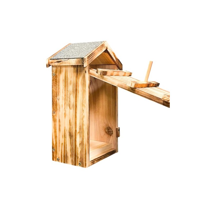 Trademark Innovations Fir Wood Owl House for Screech & Barred