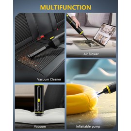 NEVERLAND Car Vacuum - 20000Pa Powerful Suction Mini Vacuum Cleaner Blowing & Inflating 4-in-1 Portable Vacuum Cordless for Car, Office Desk, Keyboards