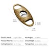 CIGARLOONG Cigar Cutter Stainless Steel Bronze Engraved Double Cut Blade