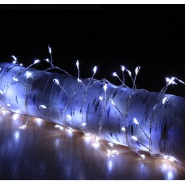 Snowtime 200 4m Copper Wire Cluster Lights With Ice White LEDs