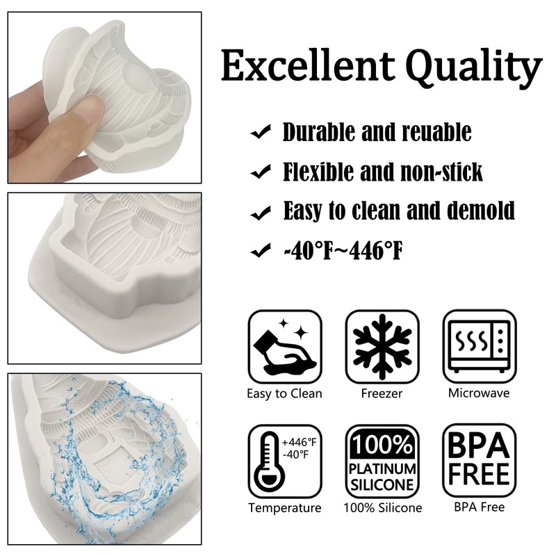 Christmas Gnome Doll Fondant Mold Grey