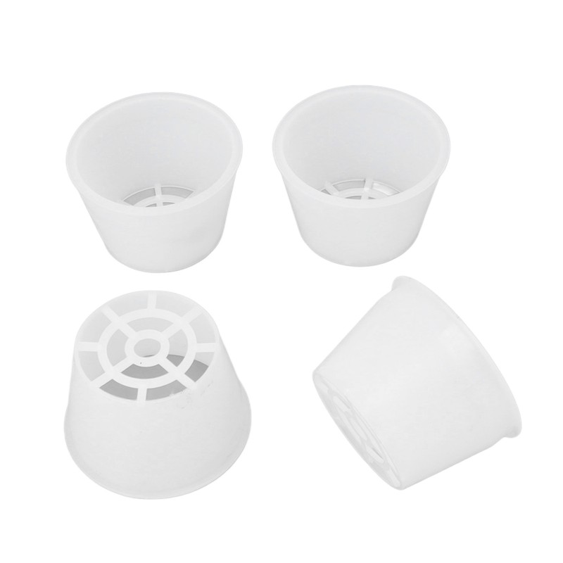 100 Set Hydroponic Grow Baskets Sponges Circular Planting Baskets Plant
