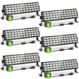 6 Pack LED Shop Lights, 100W 14000LM 6000K Plug in Garage Light with 6FT Power Cord, IP66 Waterproof Work Bench Shop Lights for Garage, Workshop, Warehouse, Outdoor, Yard, Garden