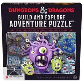Spin Master Games Calabozos y Dragones, Rompecabezas de Aventuras para Construir y Explorar, Rompecabezas de Calabozos y Dragones de 1000 Piezas para 