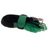 10x Velcro Cable Ties 200 x 20 Black/Green Velcro Crossed