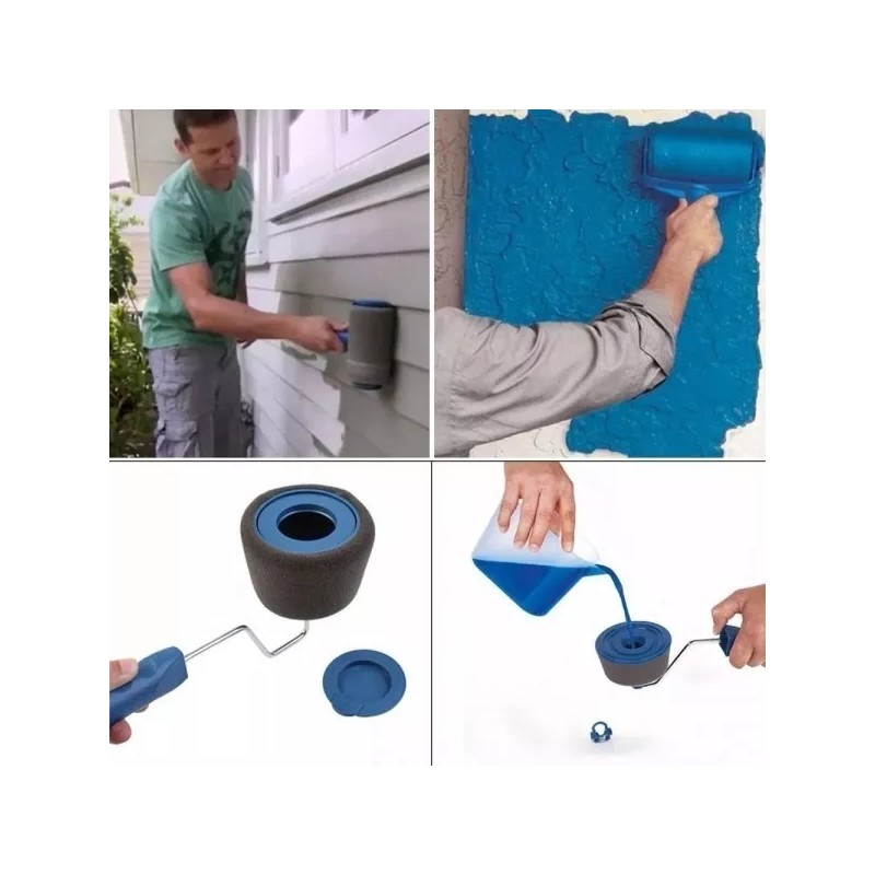 ArgenMex Rodillo Paint Roller Unico Sin Costuras C/extensor 8 Piezas