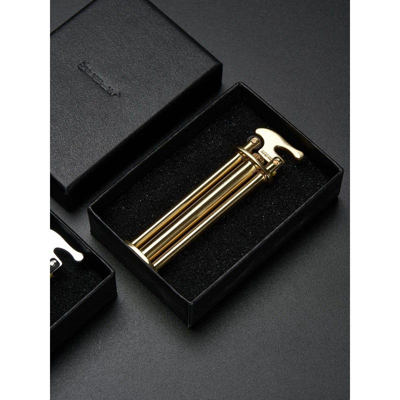 Vintage Antique Lighter,Cool Lighters, Unique Birthday Gifts for Men (Gold)