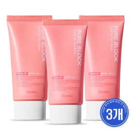 Apieu Pure Block Tone Up Sun Base EX 50g 3pcs / 어퓨 퓨어 블록 톤업 선 베이스 EX 50g 3개
