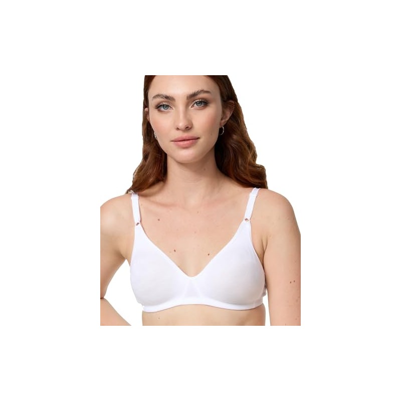 Nur Die Women's Cotton Non-Wired Double Layer Soft Cup Bra