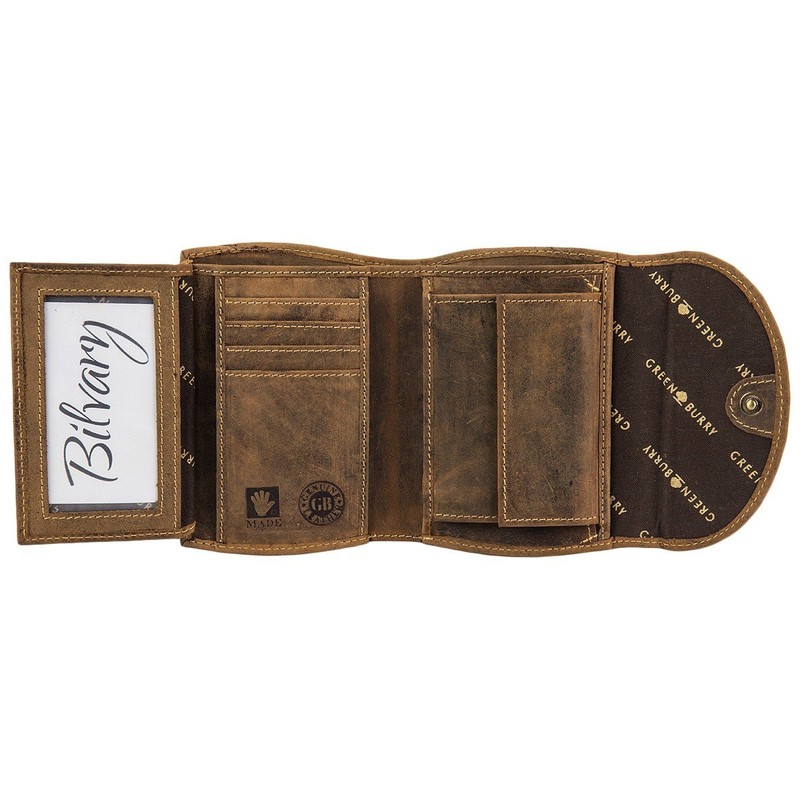 Greenburry Vintage Leather Wallet 13 Cm Saddle Brown