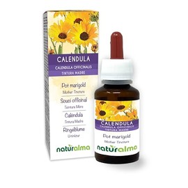 Marigold (Calendula officinalis) Head (Blossoms) Alcohol-Free Mother Tincture Naturalma - Liquid Extract Drops 60 ml - Dietary Supplement - Vegan