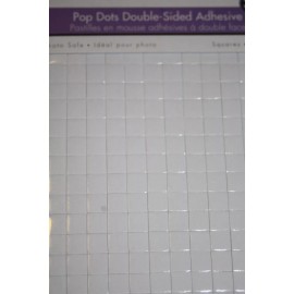 Unbranded 288pc 5mm White Square Double Sided Adhesive Glue Pads Pop Dot Scrapbooking 532