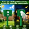 4PACK Solar Animal Repellent Ultrasonic,Sonic Cat Repellent Outdoor Deer&Repellent Devices