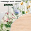 Odot Washable Round Tablecloth 160 cm Elastic Lotus Effect Tablecloth