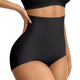 Vertvie Tummy Control Shapewear Panties for Women Seamless Soft High Waisted Body Shaper Underwear Butt Lifting Girdle Panty(Black,XX-Large,Control Briefs)