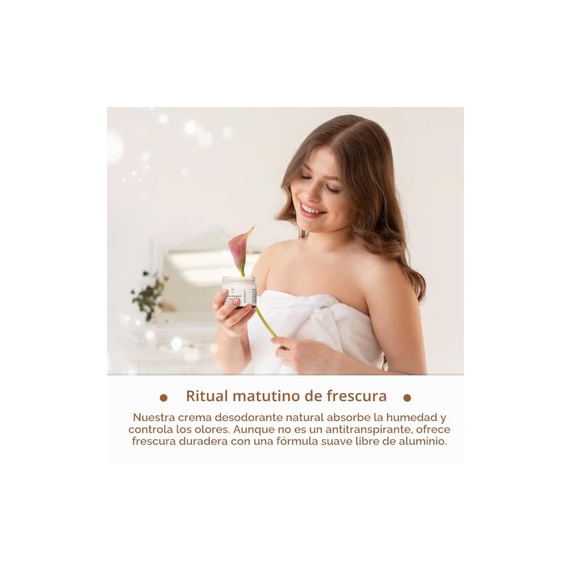 Eco Roots- Desodorante Natural para Mujeres y Hombres Crema Desodorante