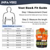 JHPAZUJA High Visibility Safety Work Vest for Men, Surveyor Safety