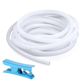 5M PTFE Teflon Tubing with Cutter, ID 2 mm OD 4 mm PTFE Tube High Temperature 3D Printer Hose for Filament, White