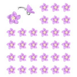 30 Pieces Lily Flower Purple Flower Hair Clips, Flower Girl Hair Accessories, Small Flower Hair Clips, Hair Styling Accessories, Purple Hair Clips, Purple Flower Hair Clips