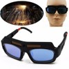TEAMWILL Welding Goggles Mask Auto Darkening Glasses Resist Ultraviolet Eyes