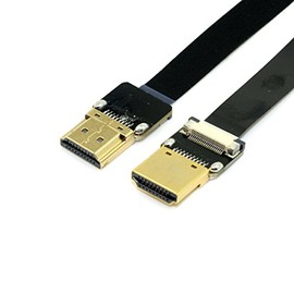 Xiwai FPV HDMI Type A Male to HDMI Male HDTV FPC Flat Cable 20cm for Multicopter Aerial Photography
