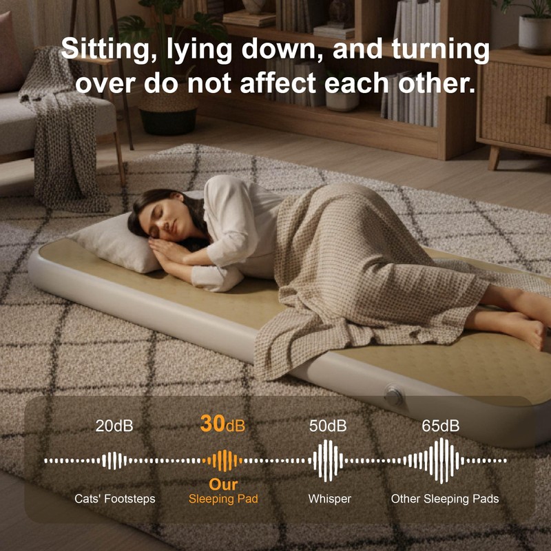 HotMax 4" Drop Stitch Air Mattress, Leak-Proof Inflatable Sleeping Pad