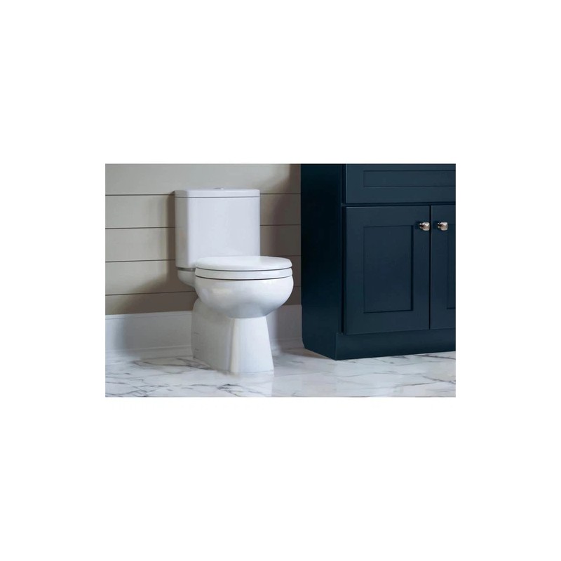 Design House Dalton Round Wood Toilet Seat in White