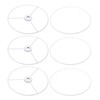 PATIKIL 6 Inch E26 E27 Lamp Shade Ring Frame, 3