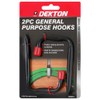 DEKTON 2pc General Purpose Hooks Hooks Measure 100mm x 50mm
