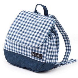 COLORFUL CANDY STYLE B1603700 Unisex Baby Kids Backpack, Baby Backpack, Celebration of First Year, Cute, Plaid Large, Navy Blue