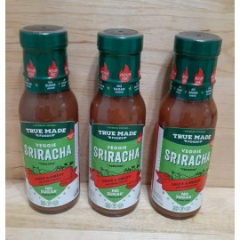True Made Foods 3CT TRUE MADE FOODS Original Veracha Vegetable Sriracha SPICY  SWEET NO.SUGAR 9z