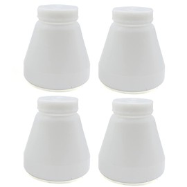 Jiabailie 4PCS Bottles Hopper Cups,PC02/PC03 Plastic Durable Electrostatic Sprayer Hopper Cups,Powder Coating G-un Cups for Powder Paint Coating System,720ml/24oz Bottle Cups for Spray Paint G-un