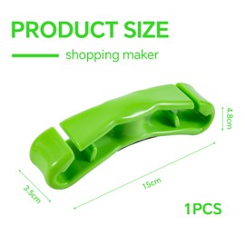 Yistoi Handle Carry Bag, Shopping Bag, Food Bag Holder, Handle, Carry Handle for Shopping Bags, Reduce the Strain on Your Hands, Suitable for Plastic Bags, Shopping Bags, Rubbish Bags