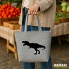 Huuraa Einkaufstasche Tyrannosaurus Rex Dinosaurier Geschenk 22 Liter Grey Melange