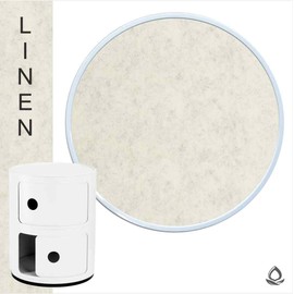 Eco Felt Pad Suitable for Kartell Componibili Container Bedside Table Round Base (Linen, 30.3 cm)