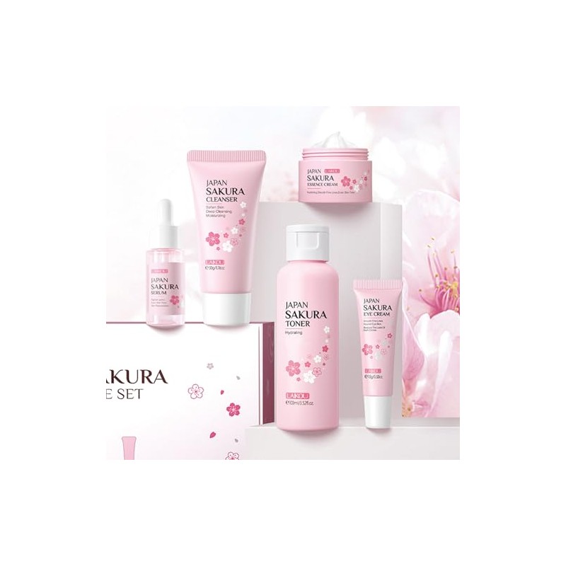 Etuanxi Set Cuidado Facial Kit Cereza Mujer Regalo Adolescentes Sets