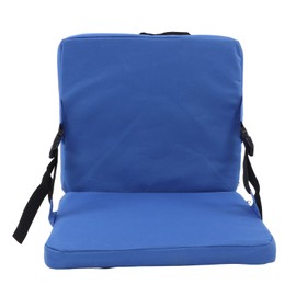 Thickened Anti Dirt Outdoor Seat Back Cushion Portable Folding Stadium Seat with Back Support for Camping Concert Blue