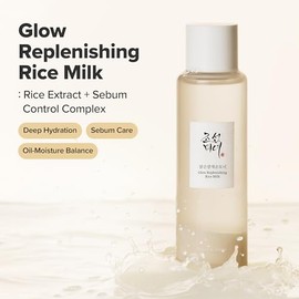 Beauty of Joseon Glow Replenishing Rice Milk Toner Deep Hydration and Oil Control with Rice Extract Hydrating Korean Milky Toner for All Skin Types, 150ml