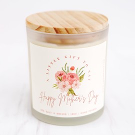 Happy Mother's Day Soy Wax Candle, 14 oz, Glass Jar with Lid (Happy Mother's Day, Large 14oz)